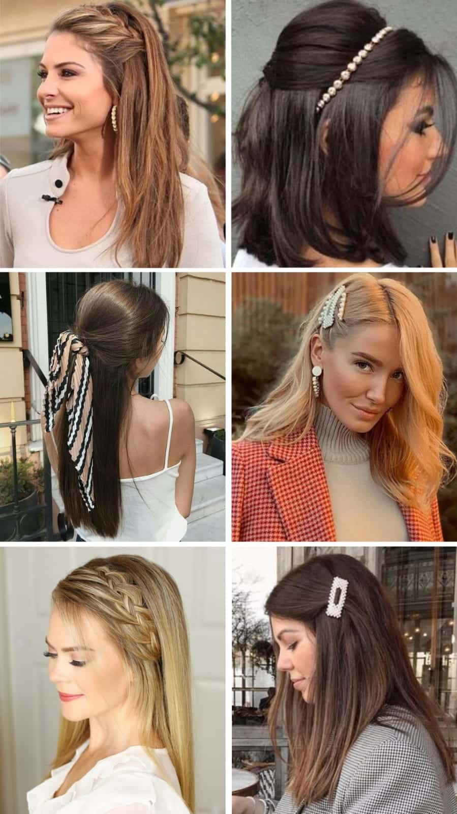 penteados cabelo solto liso curto