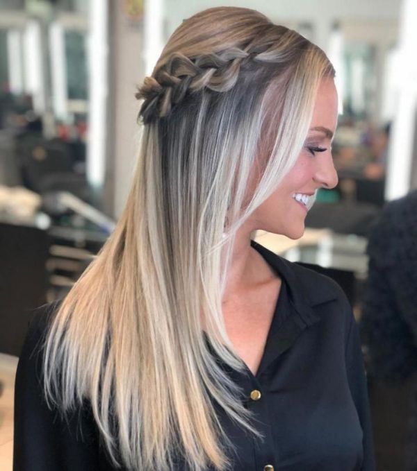 penteados cabelo solto liso longo