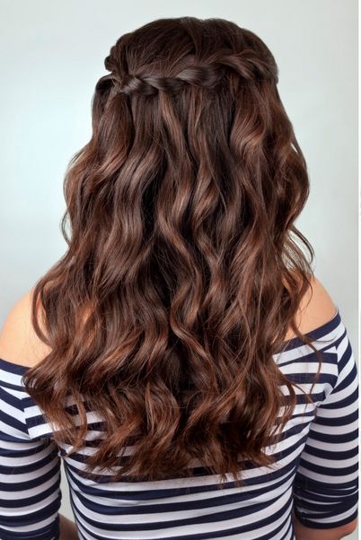 Penteados Com Cachos Semi Presos Faceis