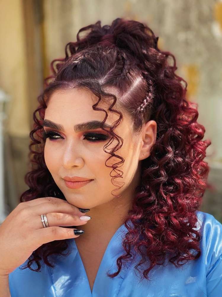 Penteados Com Liguinhas Cabelo Cacheado