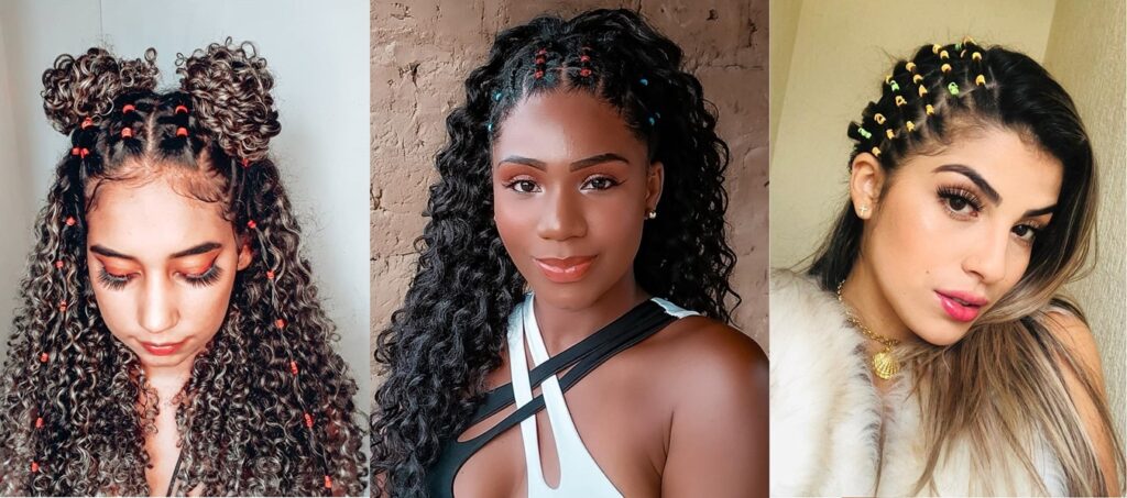 penteados com liguinha cabelo liso presos