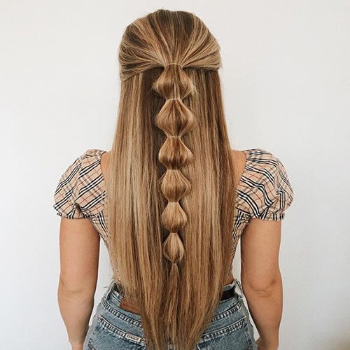 penteados com liguinha cabelo liso com trança