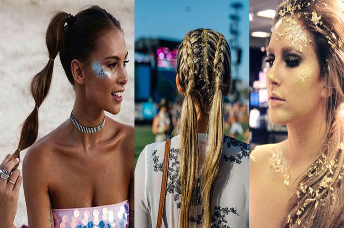 penteados com glitter para carnaval passo a passo