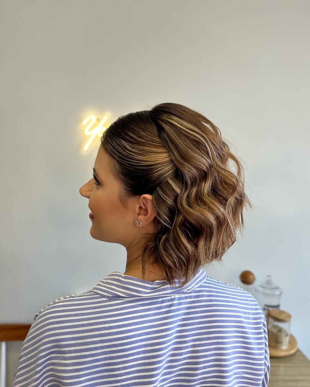 penteados para casamento com cabelo médio convidada
