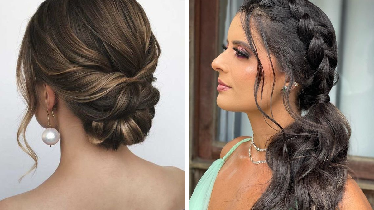 penteados com acessórios para casamento convidada