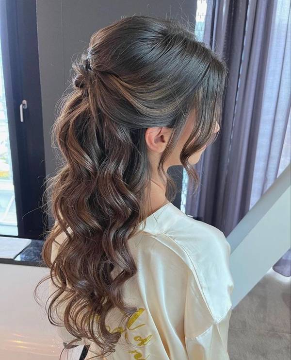 penteados para daminha de casamento