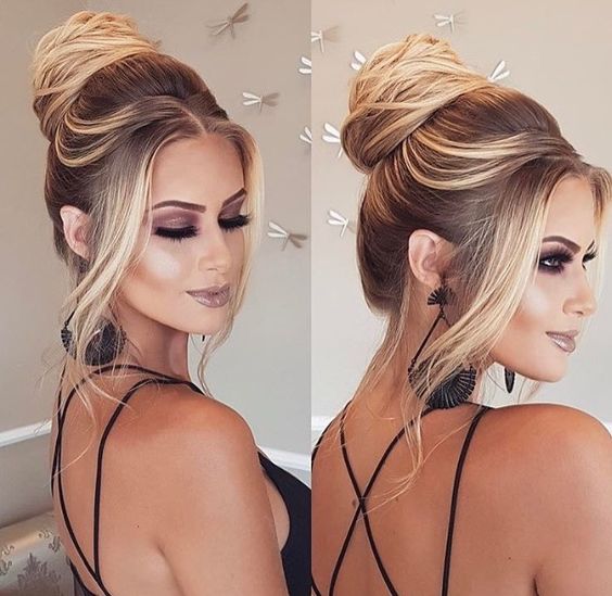 penteados para formatura com franja curta