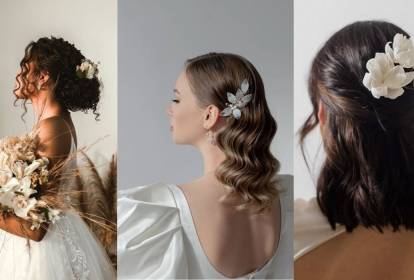 como fazer penteado semi preso com volume no topo para noiva