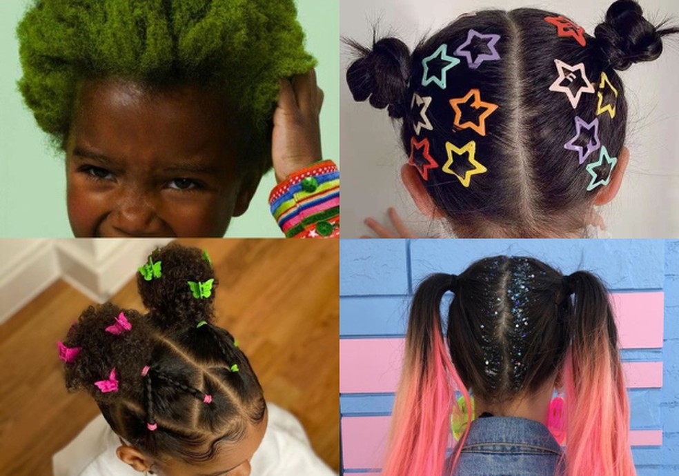 penteados fáceis para cabelo curto infantil