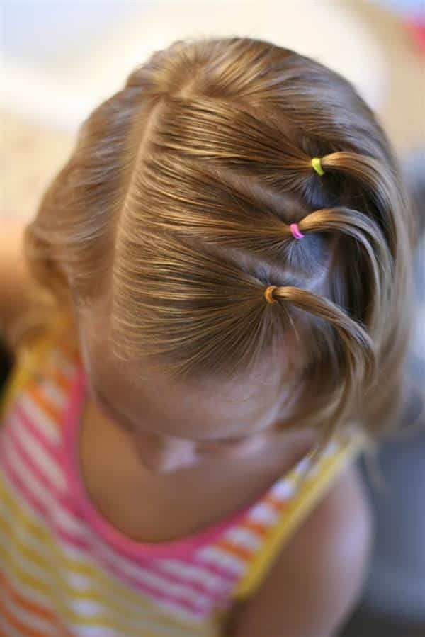 penteados para cabelo cacheado infantil
