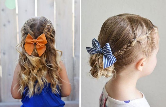 penteados para cabelo liso infantil