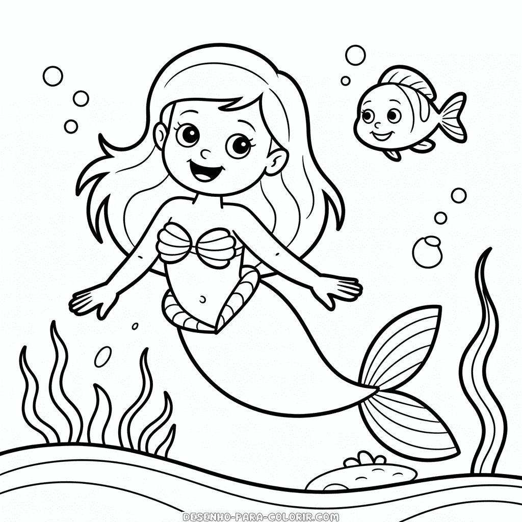 ariel para colorir