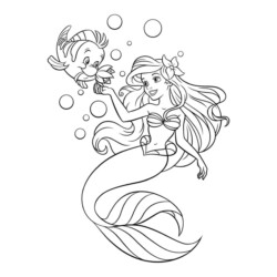 pequena sereia desenhos fáceis