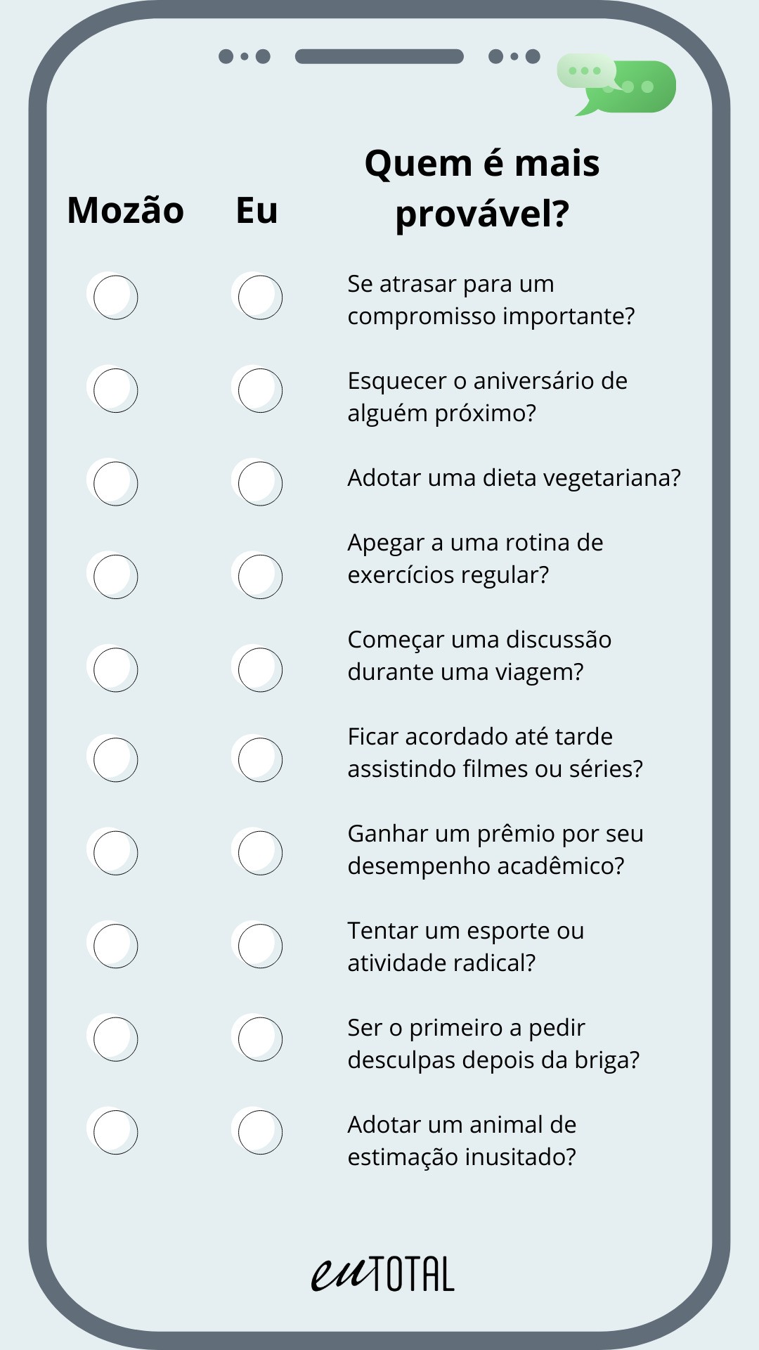 Perguntas Para Namorados Quem É Mais