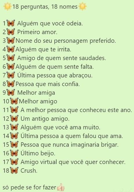 5 ideias de títulos:
1. As 50 Perguntas Mais Engraçadas do