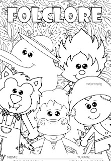 saci pererê para colorir