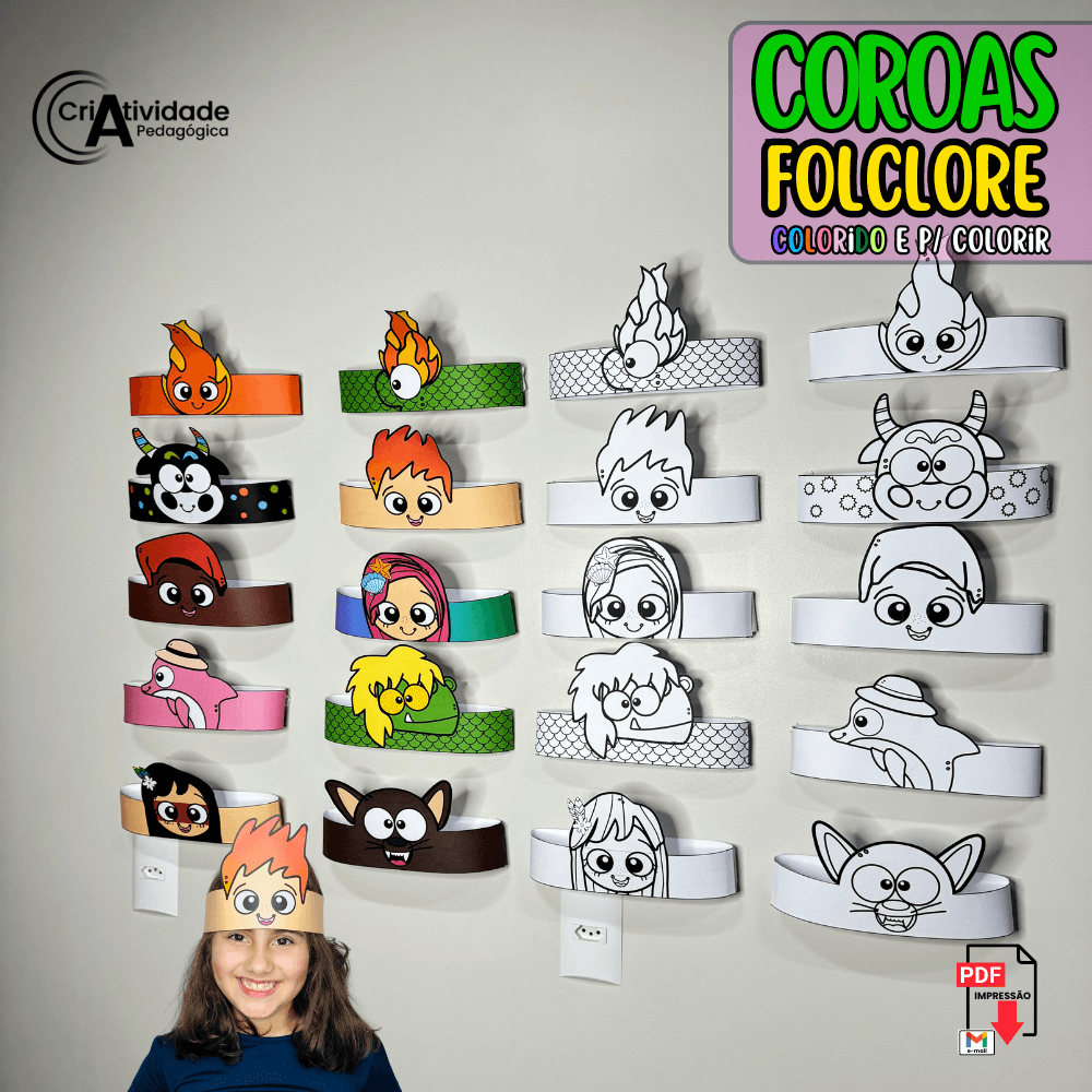 curupira para colorir
