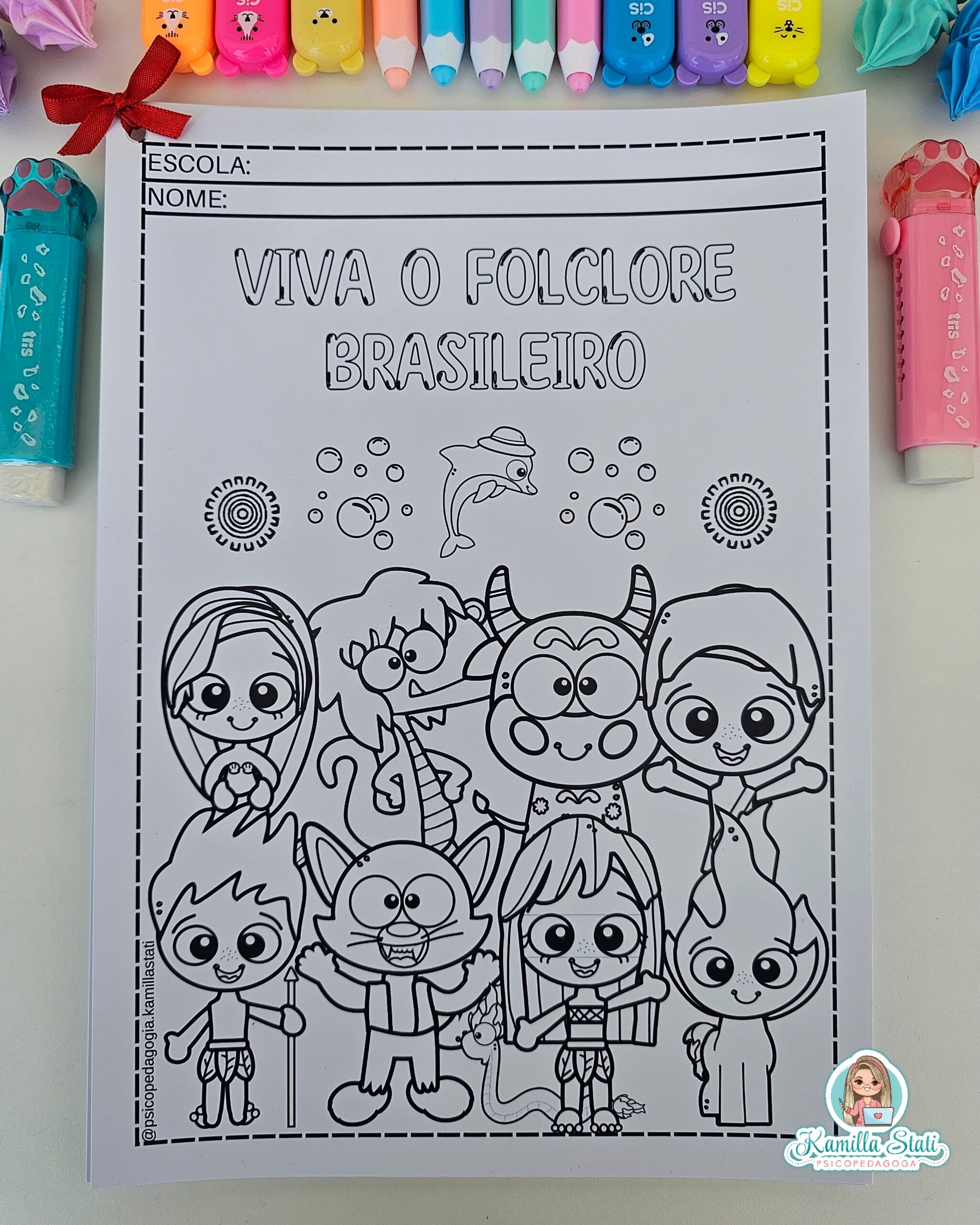 cuca para colorir