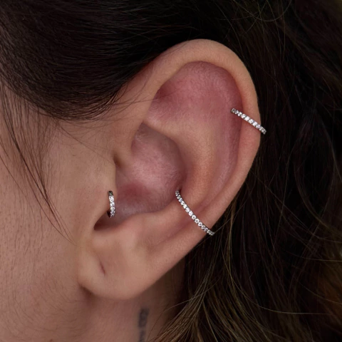 titanium anti helix stud