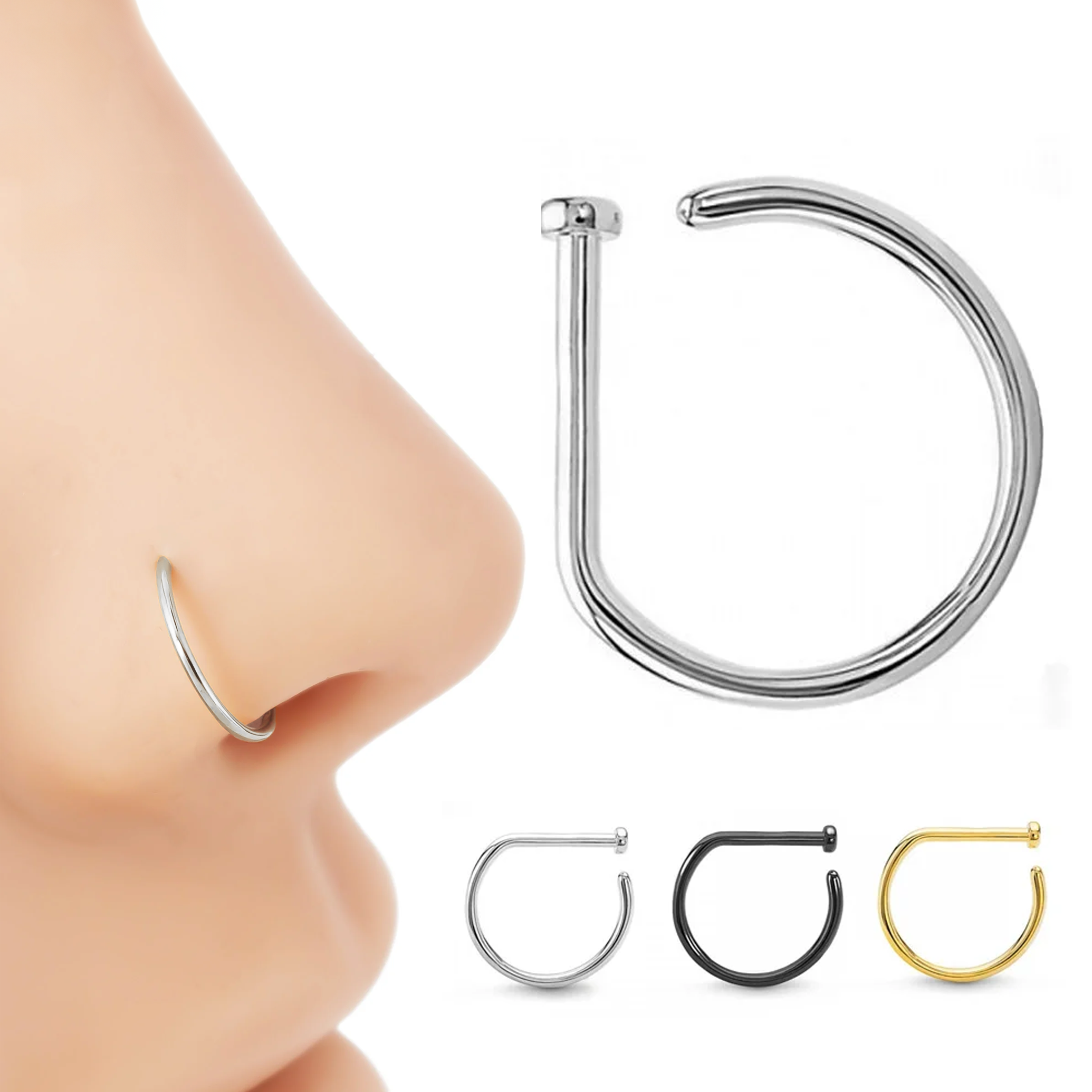 piercing argola torção