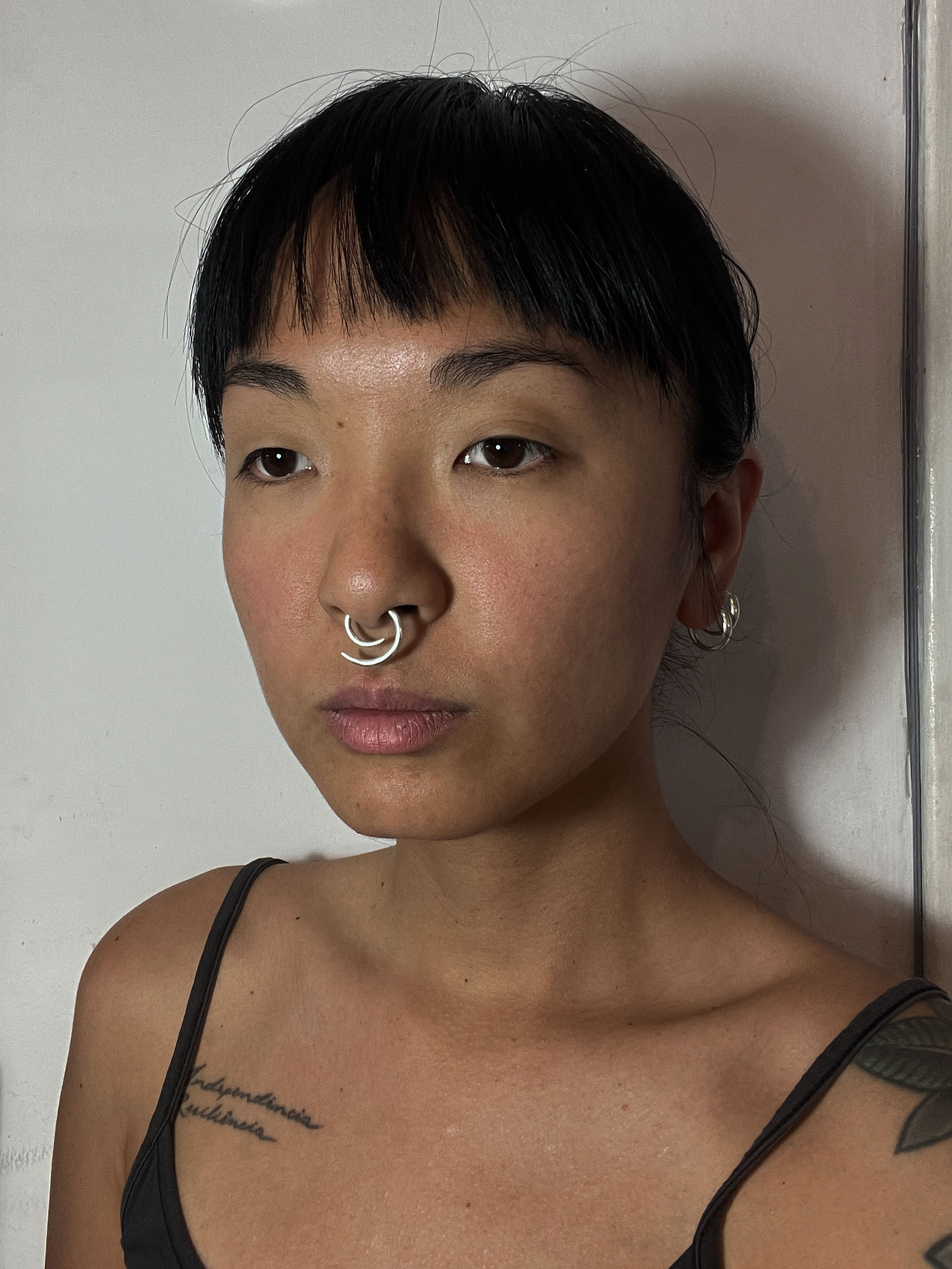 piercing septo infectado