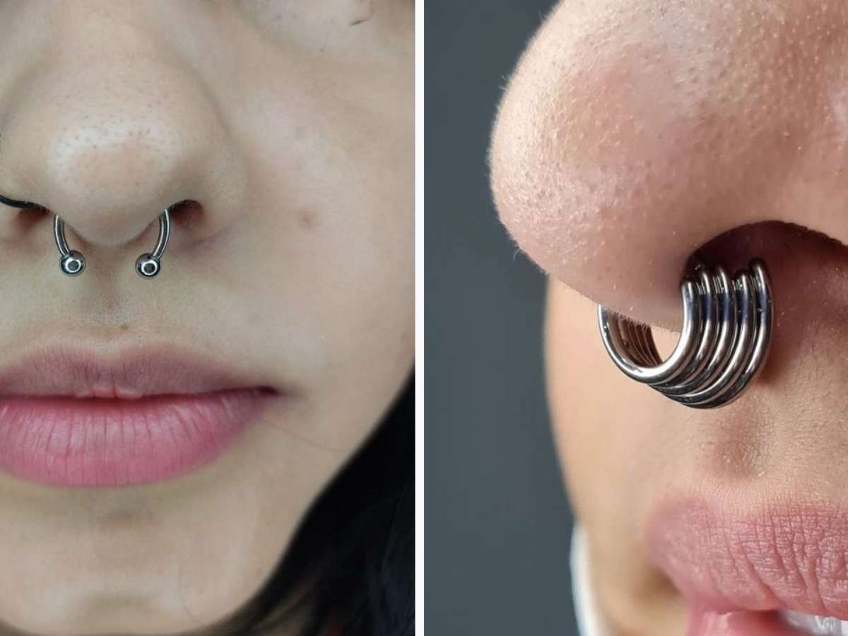 piercing septo inflamação