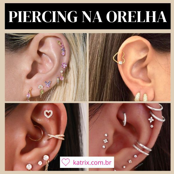 piercings na orelha