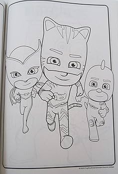 pj mask para colorir
