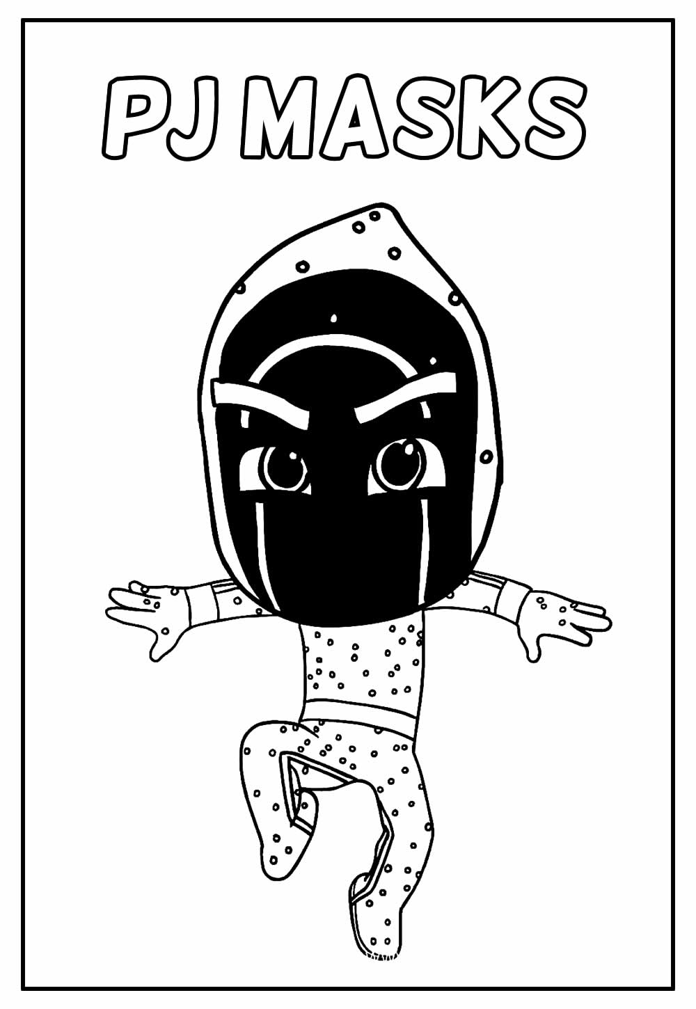 pj mask para colorir