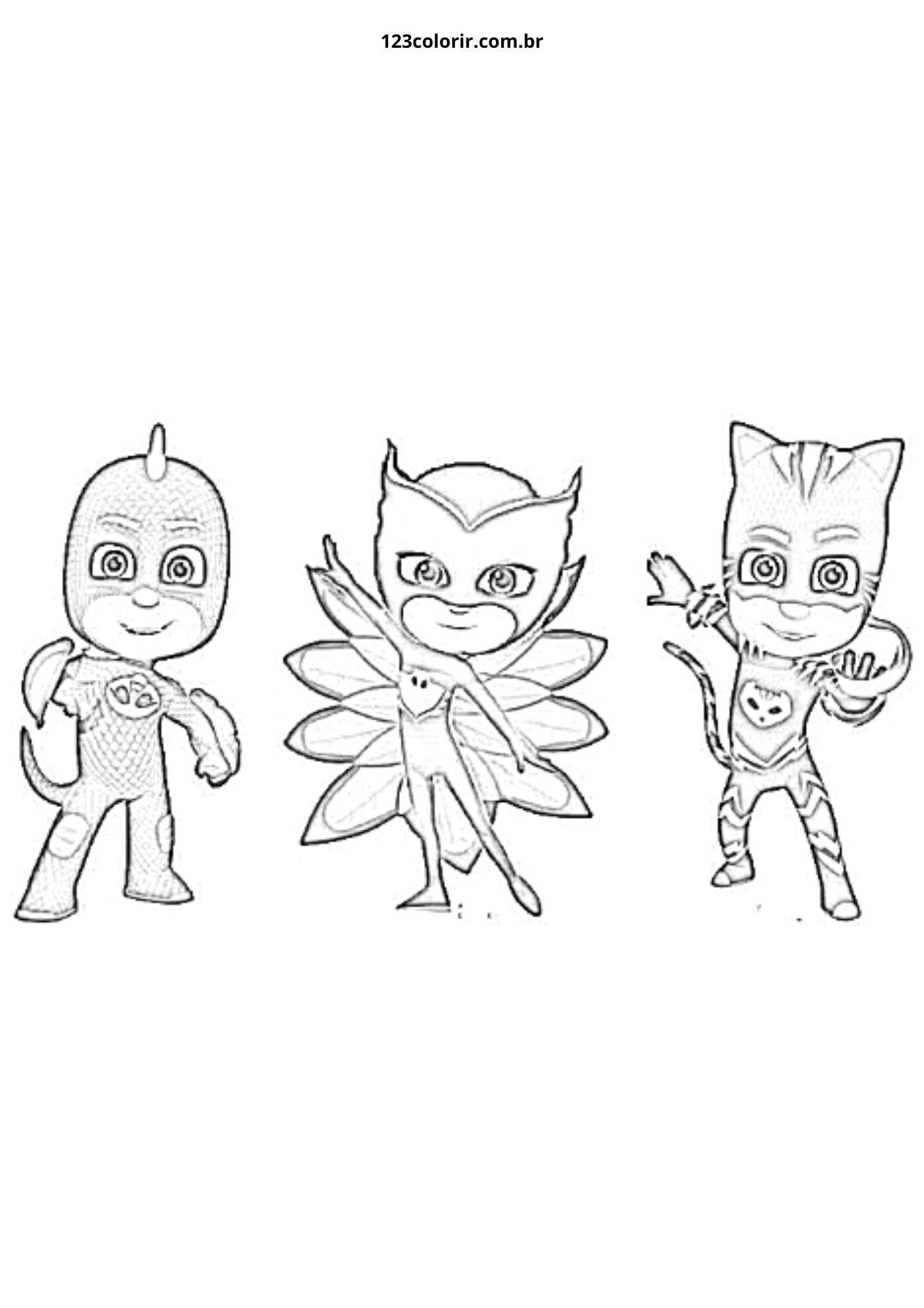 pj masks colorir