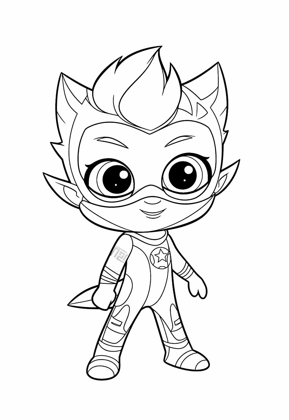 como imprimir desenhos pj masks em casa