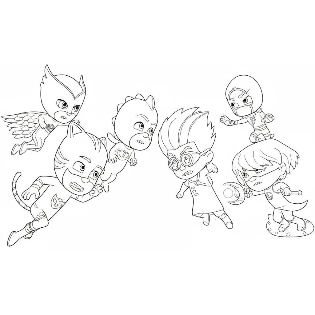 livro de colorir pj masks vs online qual escolher