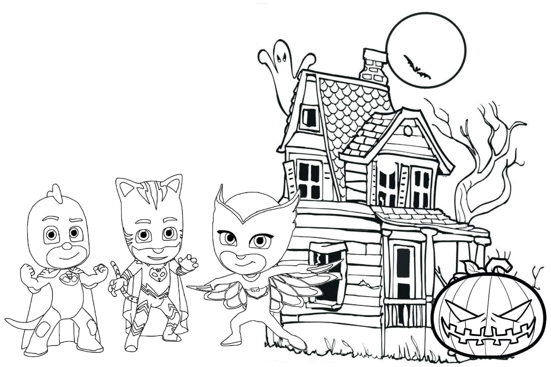 livro de colorir pj masks