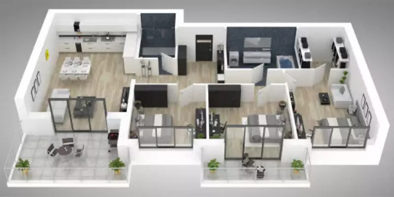 criar planta baixa 3d