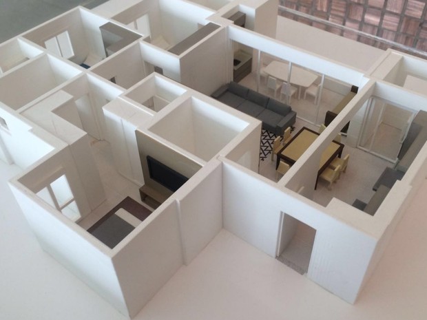 planta baixa 3d realista
