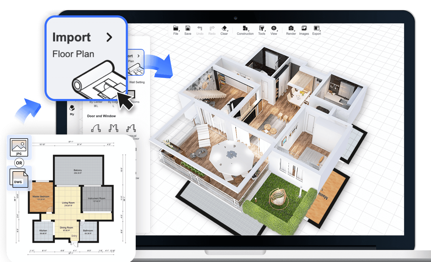 programa para fazer planta baixa 3d