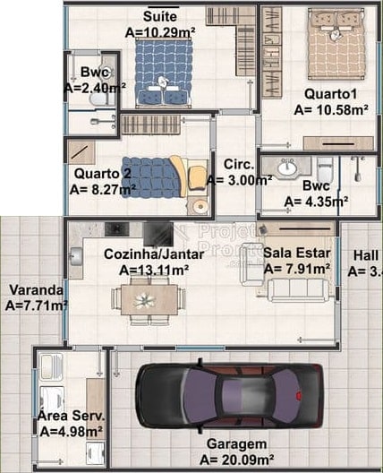 casas 3 quartos sobrado