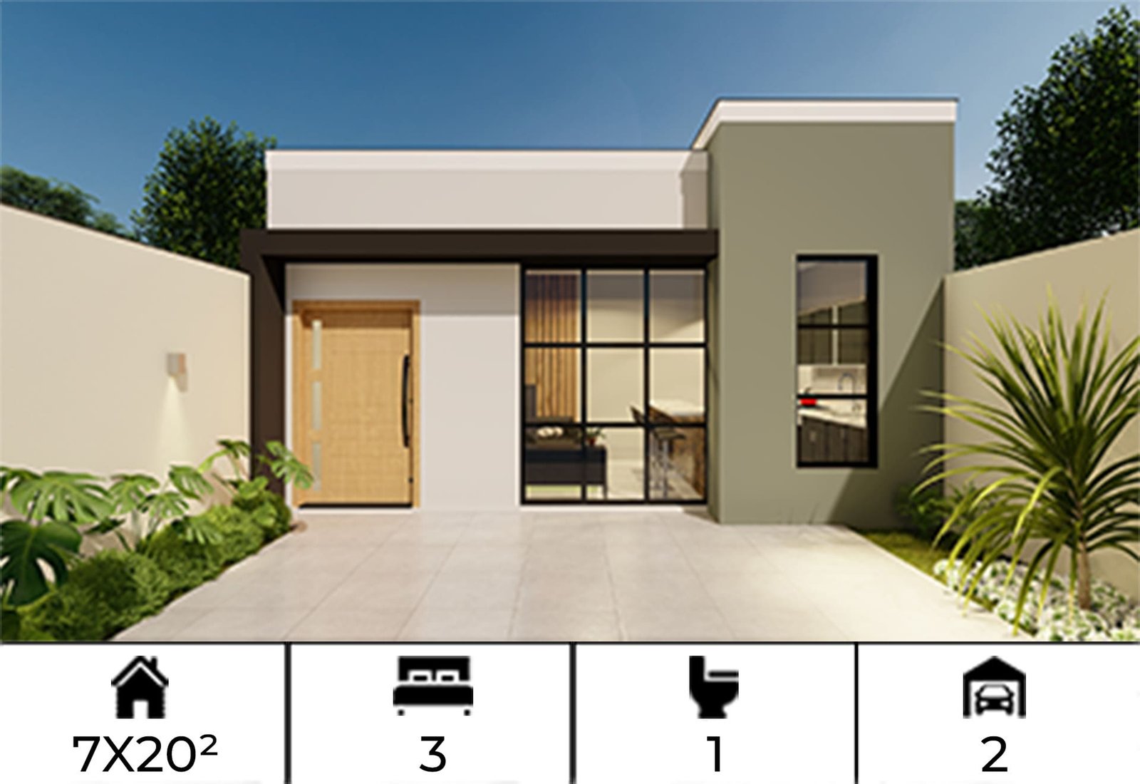 plantas de casas 3 quartos com quintal