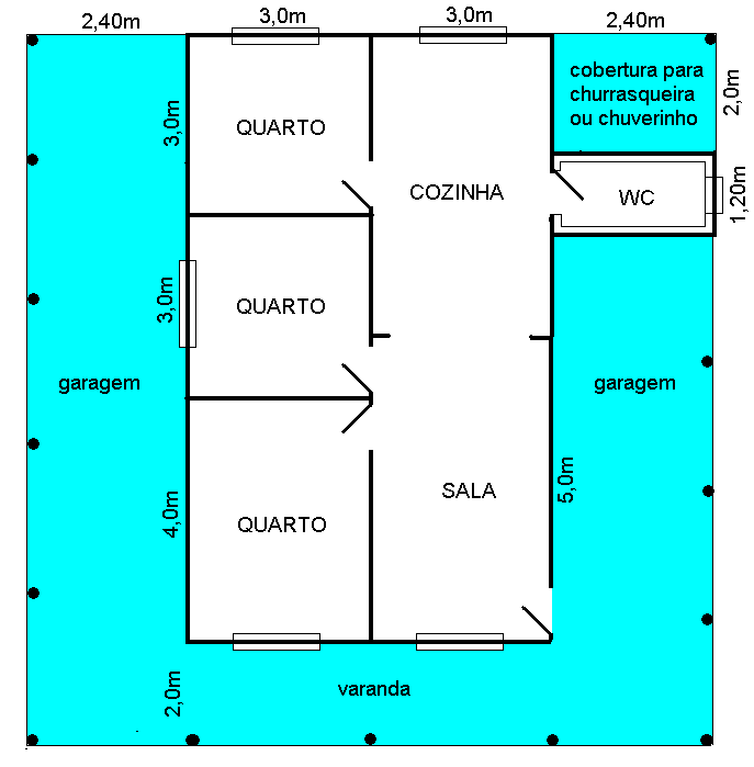 plantas de casas rústicas para sítio 4 quartos
