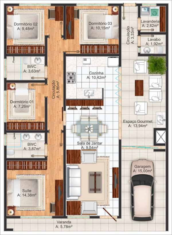 casas de campo com suítes 4 quartos