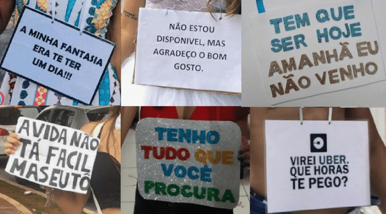 melhores frases para plaquinhas de carnaval