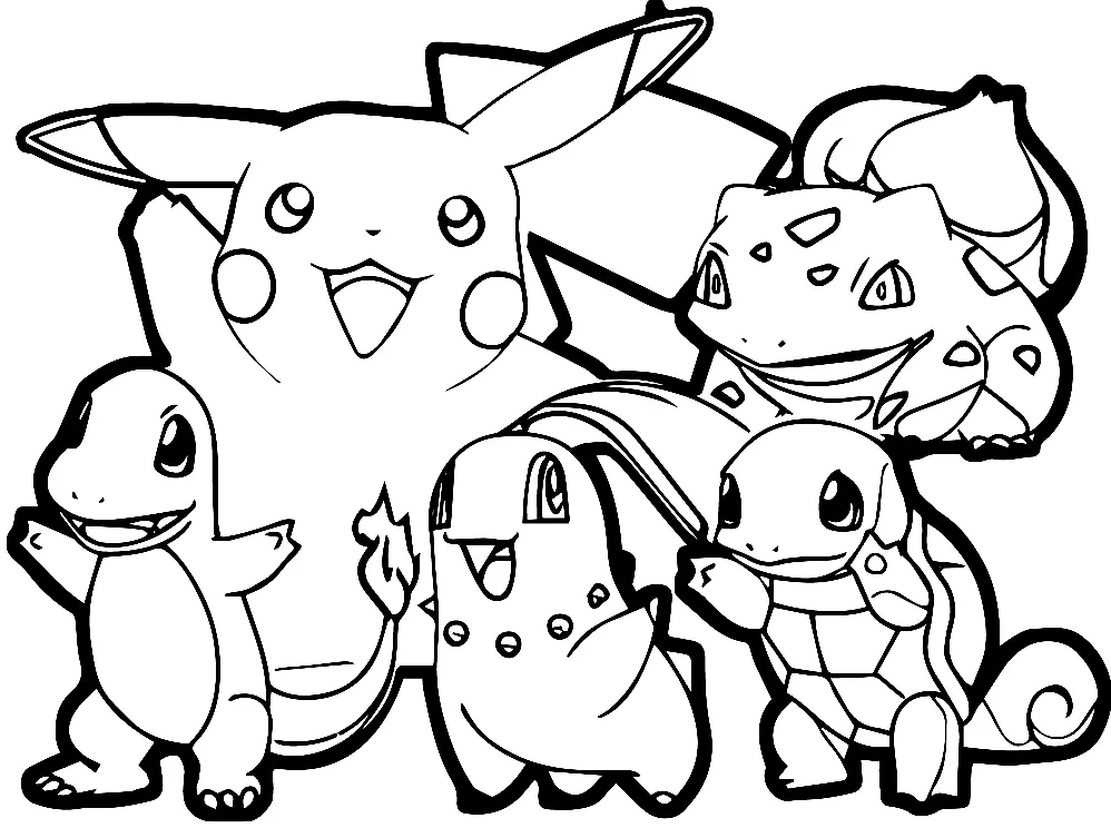 melhores desenhos de pokemon para colorir em familia