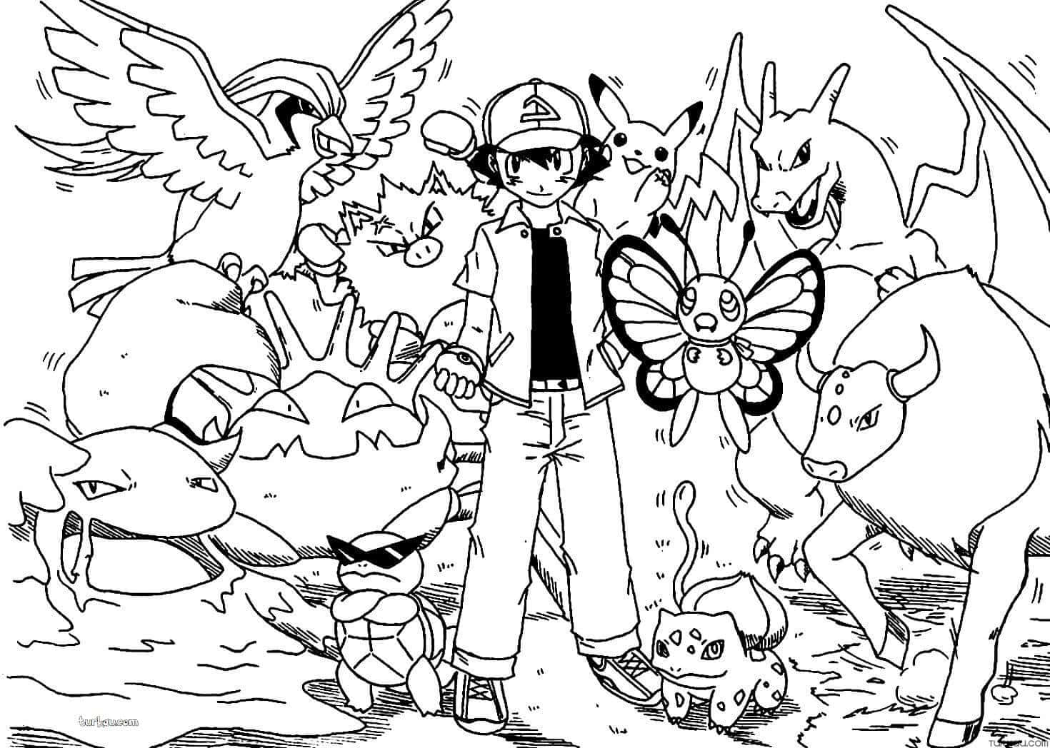 melhores desenhos de pokemon para colorir em familia