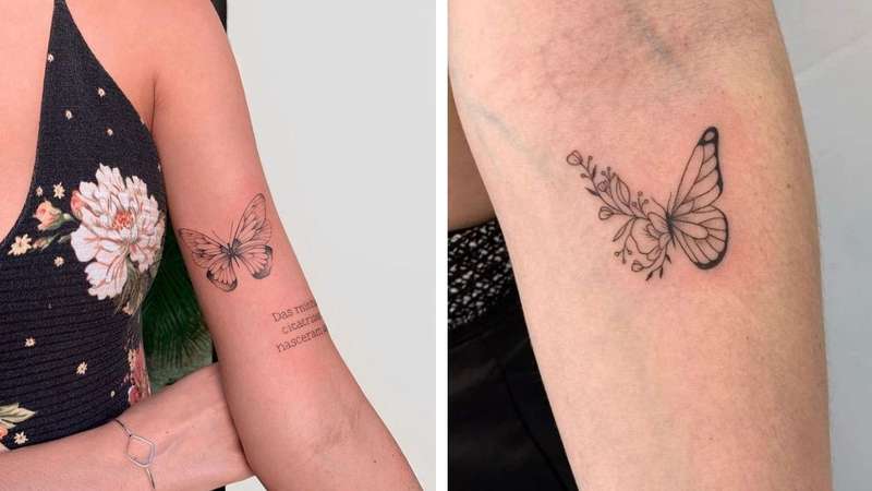 ideias tatuagem borboleta pequena feminina