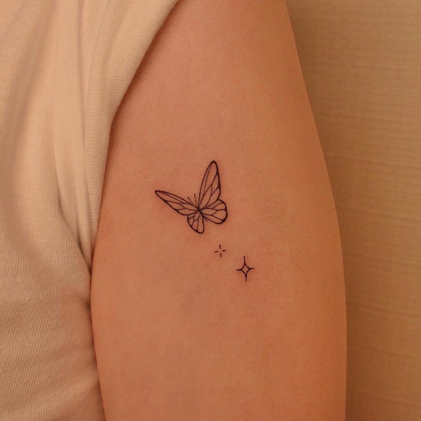 tatuagem borboleta pequena vs grande preço