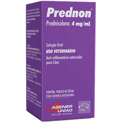 tratamento de inflamação em cães com prednisolona