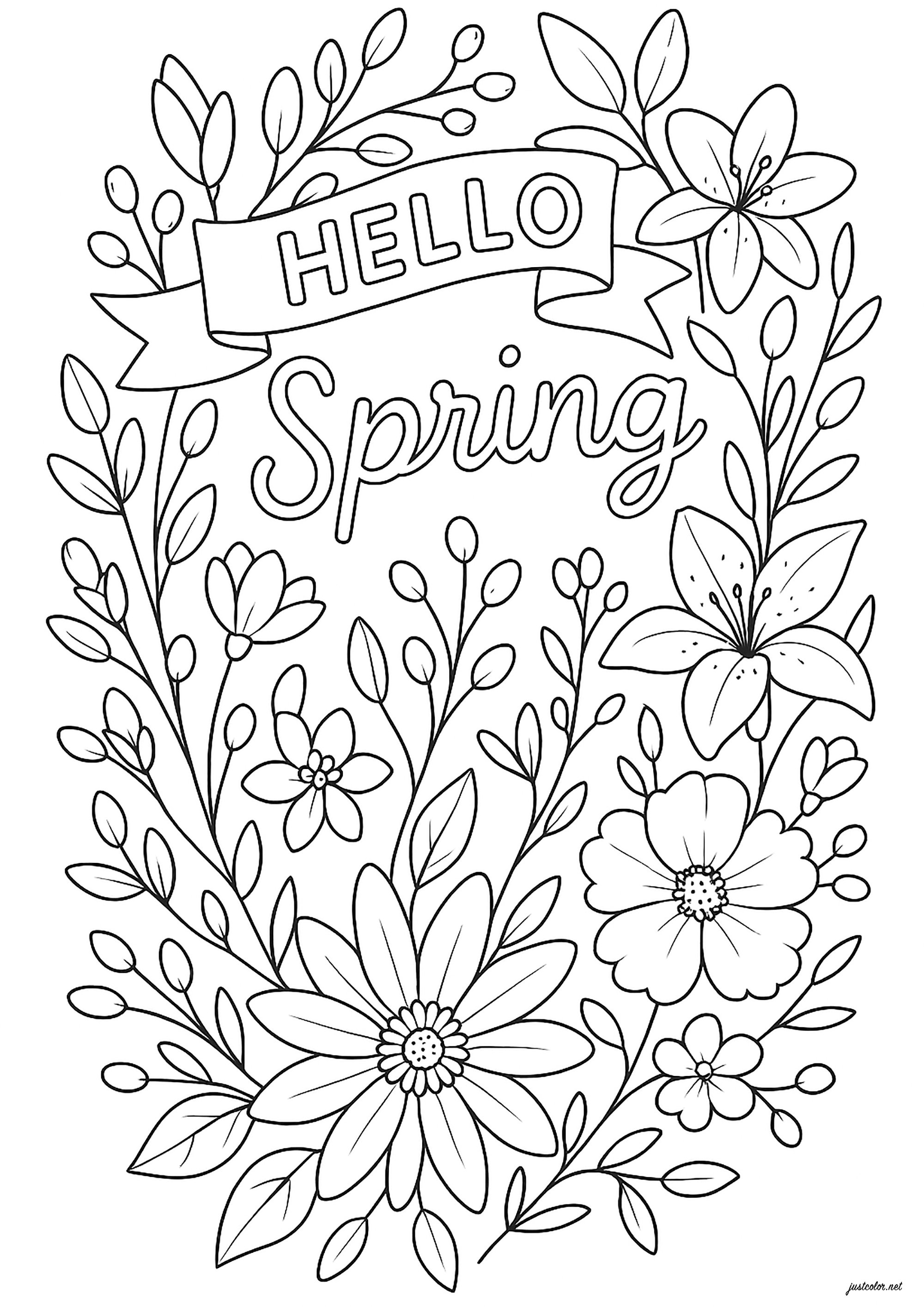 custo de materiais para colorir desenhos de primavera