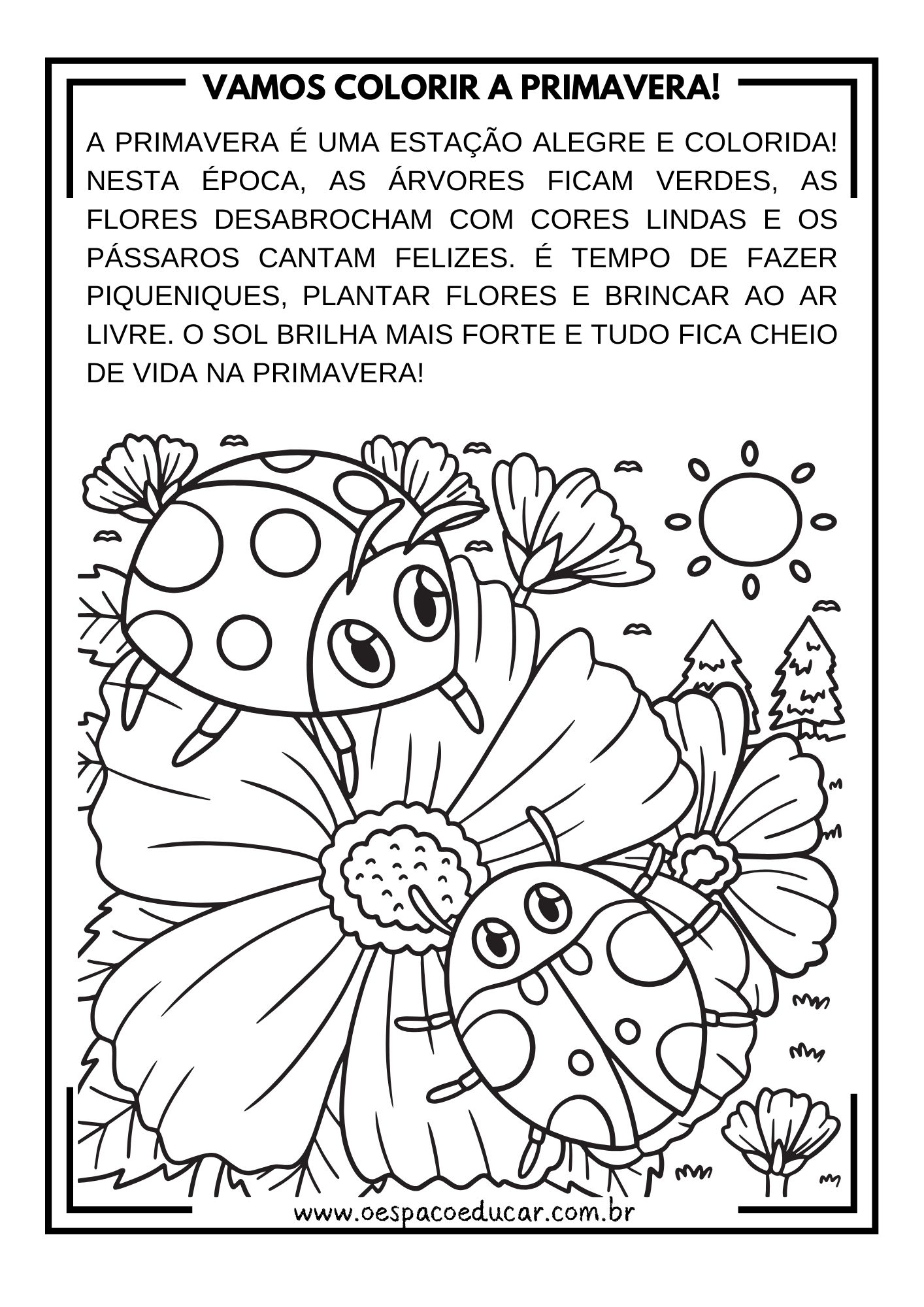 ideias inspiradoras para colorir a primavera