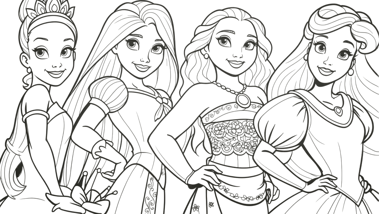 desenhos de princesas disney vs. personagens de contos de fadas