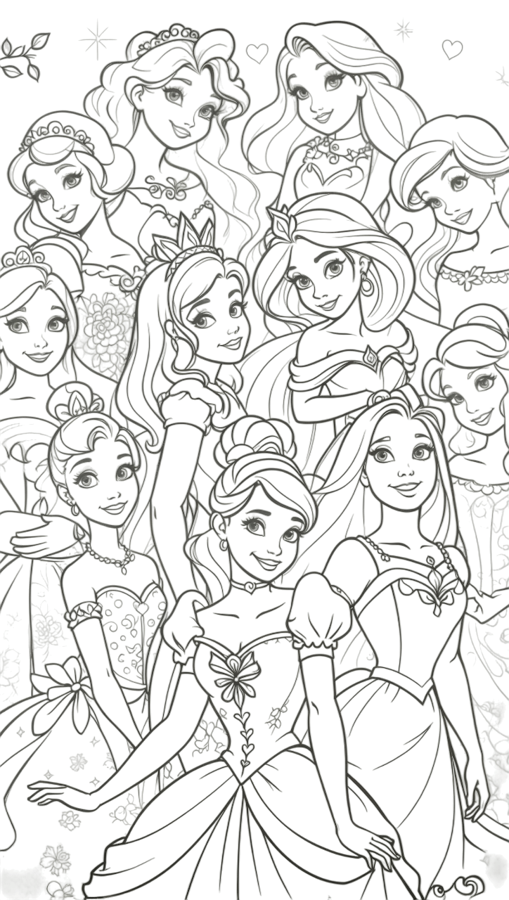 princesas disney para pintar